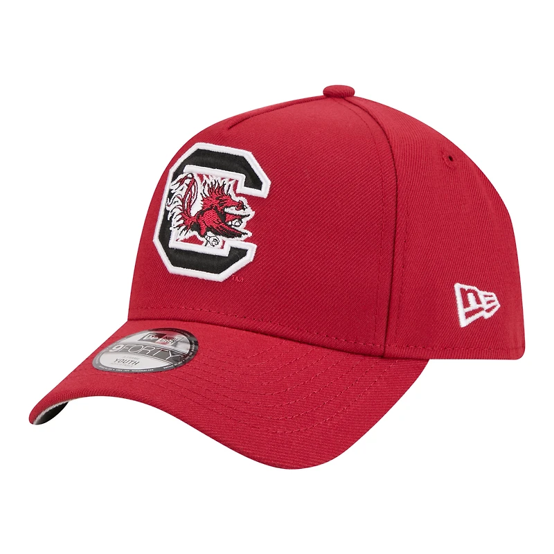 Youth New Era Garnet South Carolina Gamecocks 9FORTY A-Frame Adjustable Hat