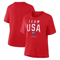Women's  Red Team USA  Prime Speedskating Legacy T-Shirt