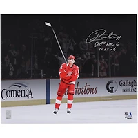 Patrick Kane Detroit Red Wings Autographed 16" x 20" 500th NHL Goal Celebration Photograph with "500th NHL G 1-8-26" Inscription