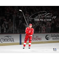Patrick Kane Detroit Red Wings Autographed 16" x 20" 500th NHL Goal Celebration Photograph with "500th NHL G 1-8-26" Inscription