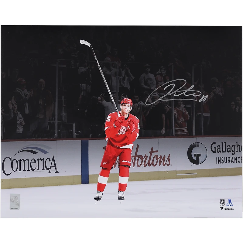 Patrick Kane Detroit Red Wings Autographed 16" x 20" 500th NHL Goal Celebration Photograph