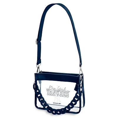 WEAR by Erin Andrews  New York Yankees Plastic Chain Mini Crossbody Bag