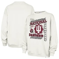 Women's '47  White Indiana Hoosiers College Football Playoff 2025 National Champions Oversized Sweatshirt