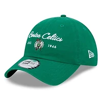 Women's New Era Kelly Green Boston Celtics Script Casual Classic Adjustable Hat