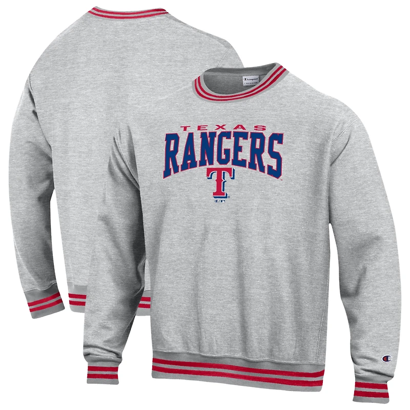 Men's Champion Red Texas Rangers Reverse Weave Sweatshirt