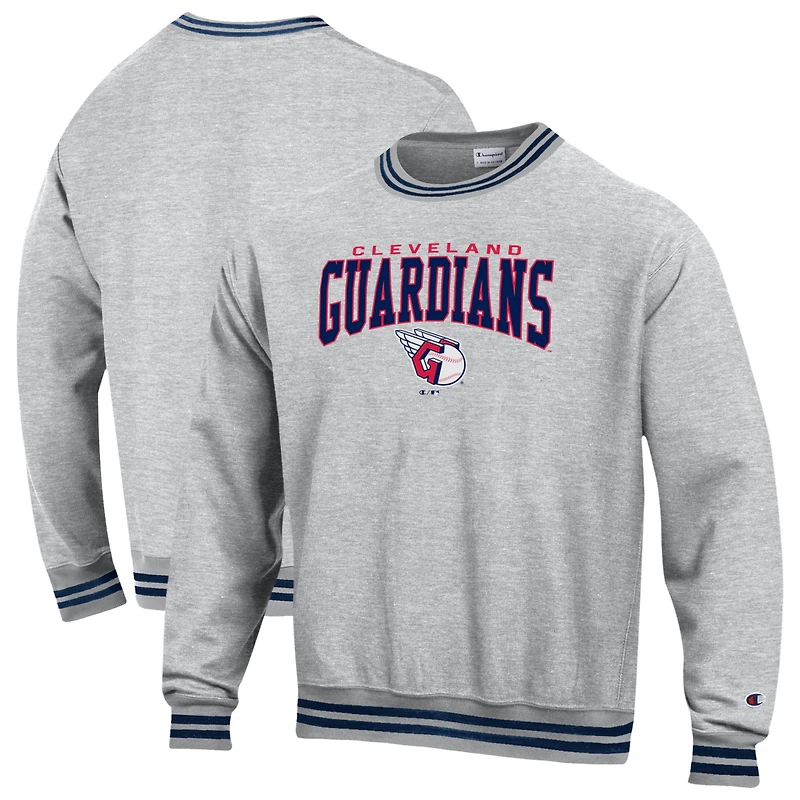Men's Champion Navy Cleveland Guardians Reverse Weave Sweatshirt