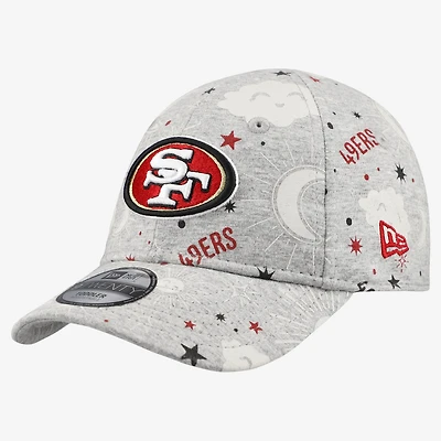 Toddler New Era Heather Gray San Francisco 49ers Sky 9TWENTY Adjustable Hat