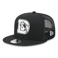 Men's New Era Black/White Denver Broncos 9FIFTY Snapback Trucker Hat