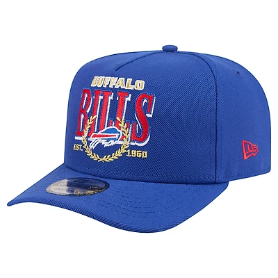 Men's New Era Royal Buffalo Bills Laurel A-Frame 9FIFTY Snapback Hat