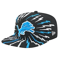 Men's New Era Black Detroit Lions Bolt A-Frame 9FIFTY Snapback Hat