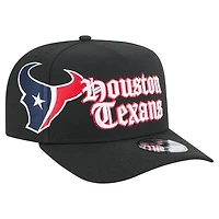 Men's New Era Black Houston Texans Proud A-Frame 9FIFTY Snapback Hat