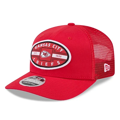Men's New Era Red Kansas City Chiefs Collegiate 9SEVENTY Trucker Hat