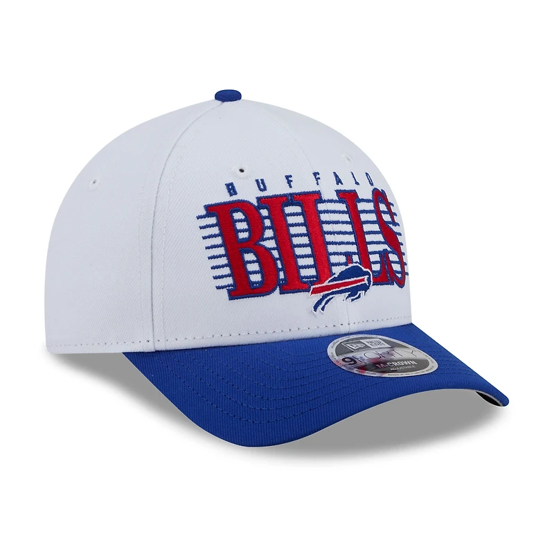 Men's New Era White Buffalo Bills Loyal 9FORTY M-Crown Adjustable Hat