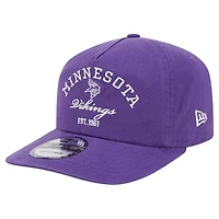 Men's New Era Purple Minnesota Vikings Stacked 19TWENTY Adjustable Hat