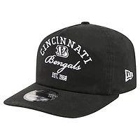 Men's New Era Black Cincinnati Bengals Stacked 19TWENTY Adjustable Hat