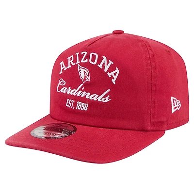 Men's New Era Cardinal Arizona Cardinals Stacked 19TWENTY Adjustable Hat