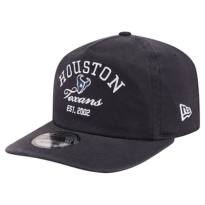 Men's New Era Navy Houston Texans Stacked 19TWENTY Adjustable Hat