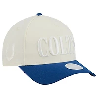 Women's New Era Cream/Royal Indianapolis Colts Tonal A-Frame 9FORTY Adjustable Hat