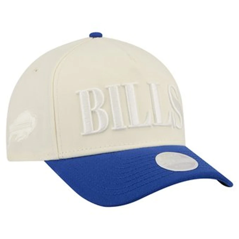 Women's New Era Cream/Royal Buffalo Bills Tonal A-Frame 9FORTY Adjustable Hat