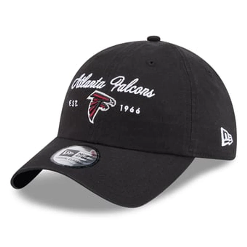 Women's New Era Black Atlanta Falcons Script Casual Classic Adjustable Hat