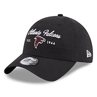 Women's New Era Black Atlanta Falcons Script Casual Classic Adjustable Hat