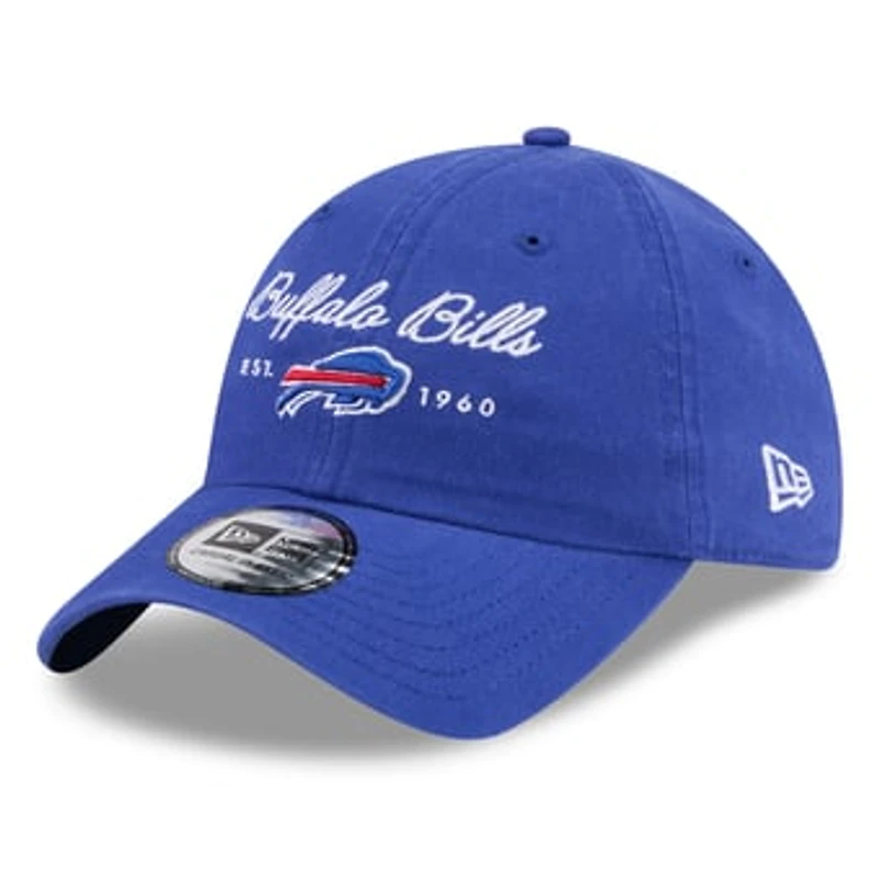 Women's New Era Blue Buffalo Bills Script Casual Classic Adjustable Hat
