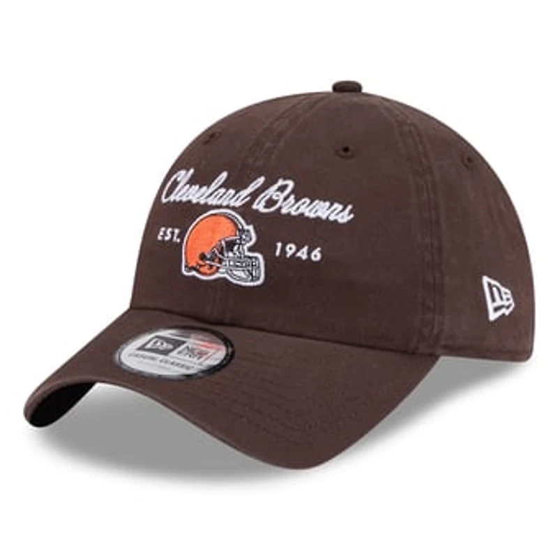 Women's New Era Brown Cleveland Browns Script Casual Classic Adjustable Hat