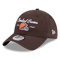 Women's New Era Brown Cleveland Browns Script Casual Classic Adjustable Hat