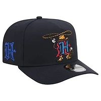 Men's New Era Navy Houston Texans Cartoon A-Frame 9FIFTY Snapback