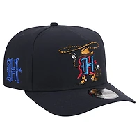 Men's New Era Navy Houston Texans Cartoon A-Frame 9FIFTY Snapback