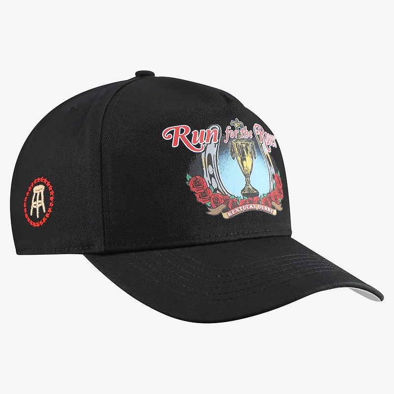 Unisex Barstool Golf x '47 Black Kentucky Derby Run For The Roses Trophy Hitch Adjustable Hat