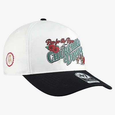 Unisex Barstool Golf x '47 White Kentucky Derby Run For The Roses Churchill Downs Hitch Adjustable Hat
