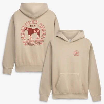 Unisex Barstool Golf  Brown 152nd Kentucky Derby Emblem Hoodie