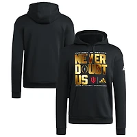 Men's adidas Black Indiana Hoosiers College Football Playoff 2025 National Champions Never Doubt Us Hoodie