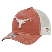 Youth New Era Texas Orange Texas Longhorns Retro A-Frame M-Crown Adjustable Trucker Hat