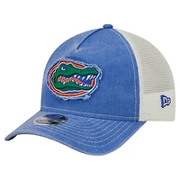 Youth New Era Royal Florida Gators Retro A-Frame Adjustable Trucker Hat