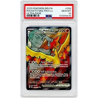 Team Rocket's Moltres EX 2025 Pokemon Destined Rivals Ultra Rare #208 PSA Authenticated 10 Card