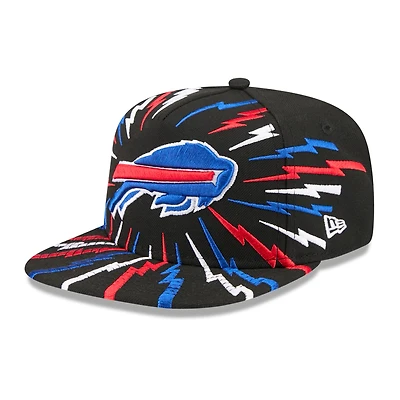 Youth New Era Black Buffalo Bills Bolt A-Frame 9FIFTY Snapback Hat