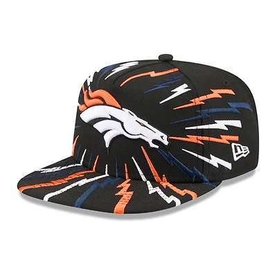 Youth New Era Black Denver Broncos Bolt A-Frame 9FIFTY Snapback Hat
