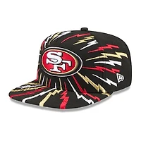 Youth New Era Black San Francisco 49ers Bolt A-Frame 9FIFTY Snapback Hat