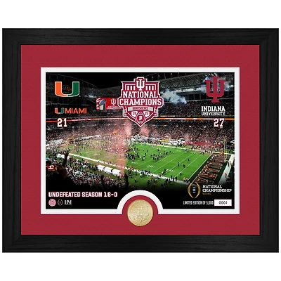 Highland Mint Indiana Hoosiers College Football Playoff 2025 National Champions 15" x 18" Bronze Coin Photo Mint