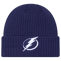 Men's New Era  Blue Tampa Bay Lightning Waffle Cuffed Knit Hat
