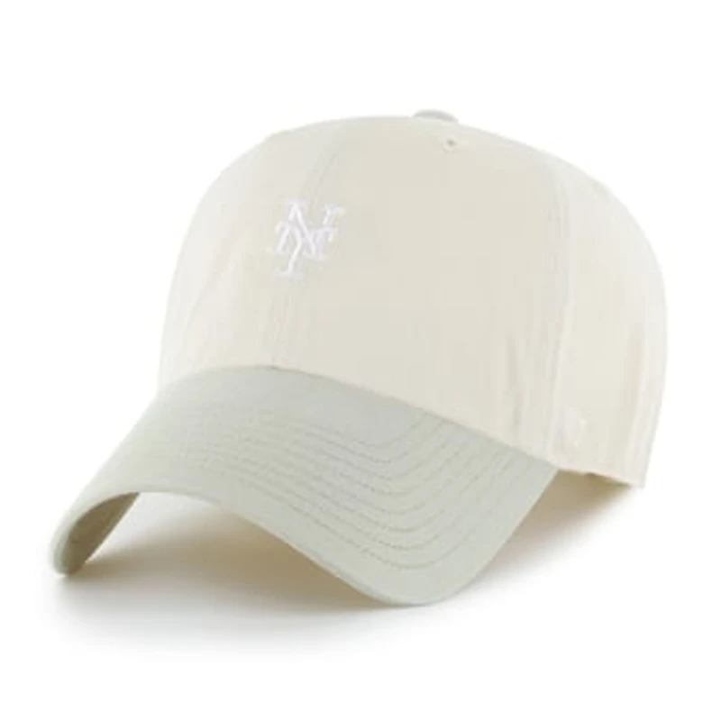 Men's '47  Light Beige/Olive New York Mets Shades of Sport Clean Up Adjustable Hat