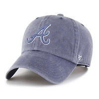 Men's '47 Navy Atlanta Braves Pigment Clean Up Adjustable Hat