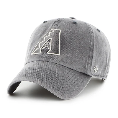 Men's '47 Charcoal Arizona Diamondbacks Pigment Clean Up Adjustable Hat