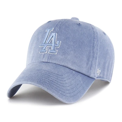 Men's '47 Light Blue Los Angeles Dodgers Pigment Clean Up Adjustable Hat