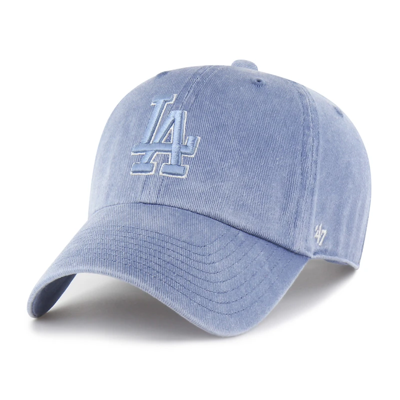 Men's '47 Light Blue Los Angeles Dodgers Pigment Clean Up Adjustable Hat
