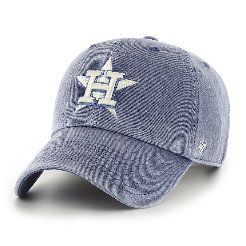 Men's '47 Navy Houston Astros Pigment Clean Up Adjustable Hat