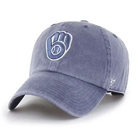 Men's '47 Navy Milwaukee Brewers Pigment Clean Up Adjustable Hat