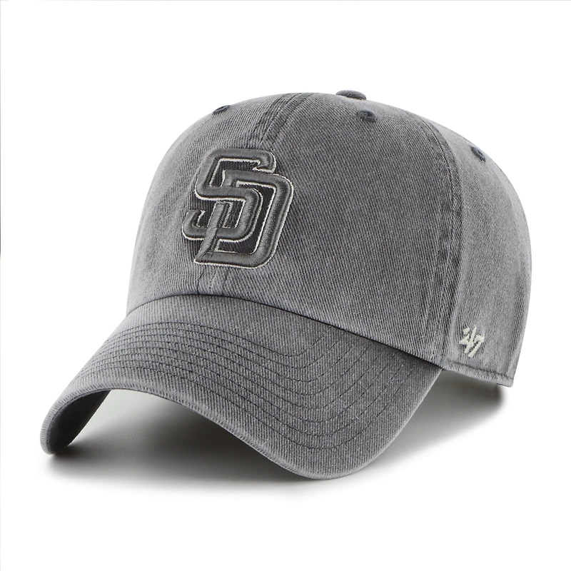 Men's '47 Charcoal San Diego Padres Pigment Clean Up Adjustable Hat